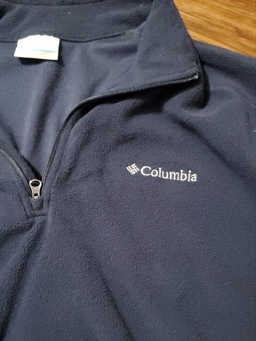 Columbia Men’s Navy Zip-Up Pullover - Picture 3 of 8